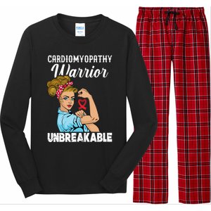 Cardiomyopathy Warrior Unbreakable Gift Long Sleeve Pajama Set