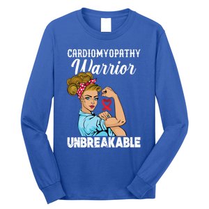 Cardiomyopathy Warrior Unbreakable Gift Long Sleeve Shirt