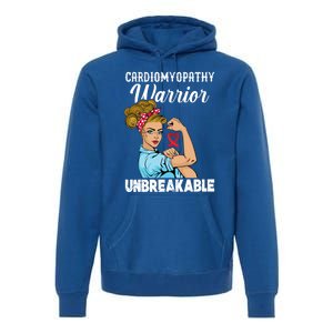 Cardiomyopathy Warrior Unbreakable Gift Premium Hoodie