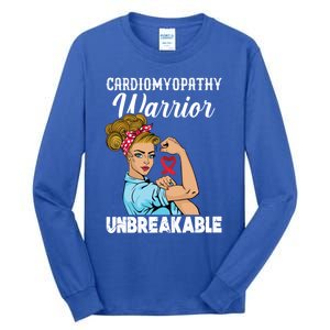 Cardiomyopathy Warrior Unbreakable Gift Tall Long Sleeve T-Shirt