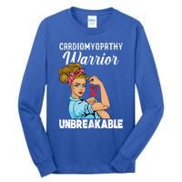 Cardiomyopathy Warrior Unbreakable Gift Tall Long Sleeve T-Shirt