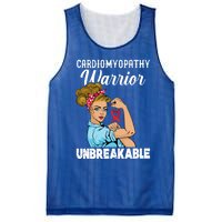 Cardiomyopathy Warrior Unbreakable Gift Mesh Reversible Basketball Jersey Tank