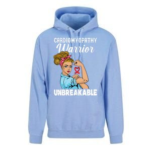 Cardiomyopathy Warrior Unbreakable Gift Unisex Surf Hoodie