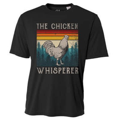 Chicken Whisperer Vintage Retro Chicken Farmer Cooling Performance Crew T-Shirt