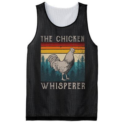 Chicken Whisperer Vintage Retro Chicken Farmer Mesh Reversible Basketball Jersey Tank