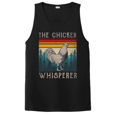 Chicken Whisperer Vintage Retro Chicken Farmer PosiCharge Competitor Tank