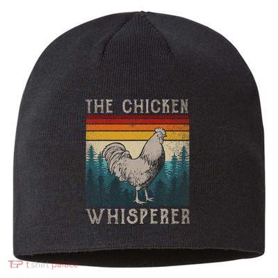 Chicken Whisperer Vintage Retro Chicken Farmer Sustainable Beanie