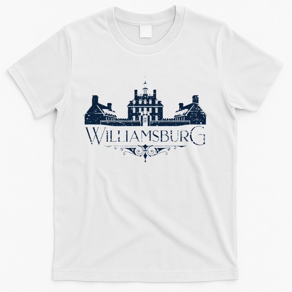 Colonial Williamsburg Virginia Vintage Distressed Style T-Shirt