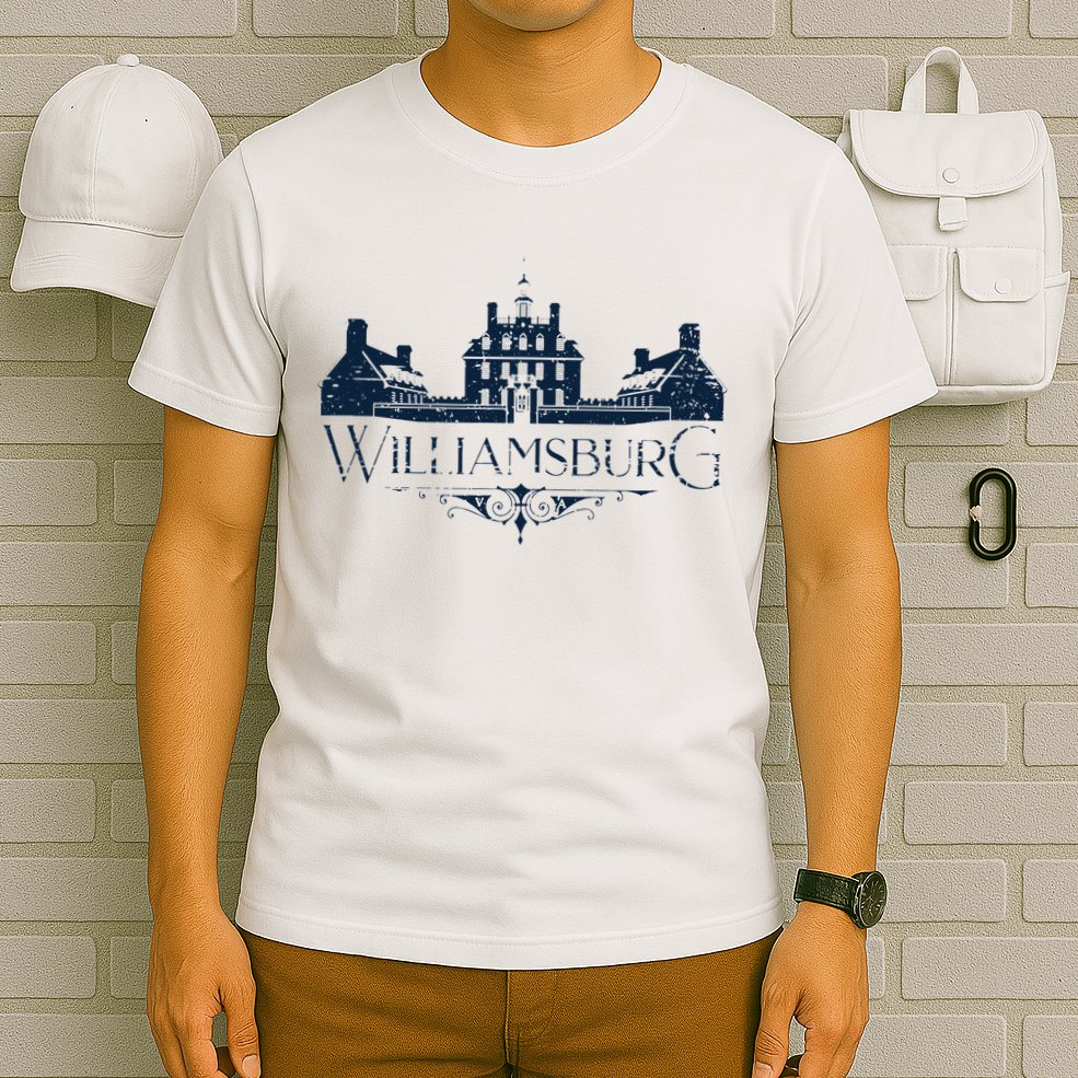 Colonial Williamsburg Virginia Vintage Distressed Style T-Shirt