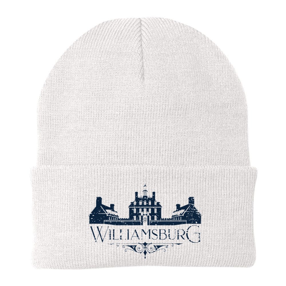 Colonial Williamsburg Virginia Vintage Distressed Style Beanie