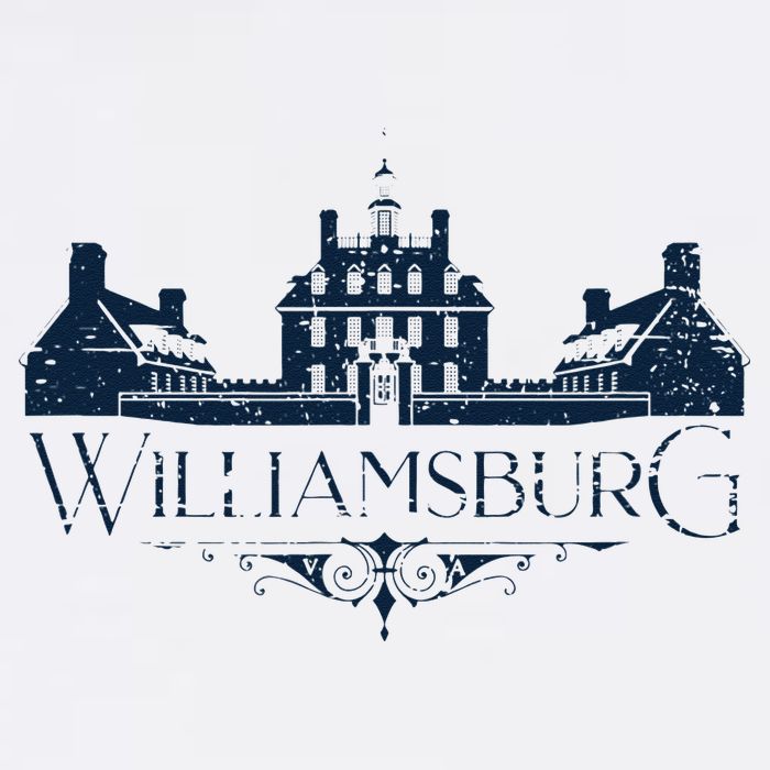 Colonial Williamsburg Virginia Vintage Distressed Style Baby Bodysuit