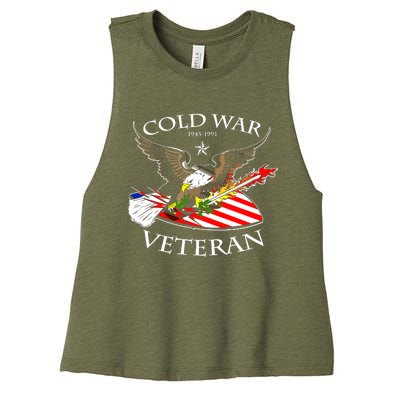 Cold War Veteran Women's Racerback Cropped Tank