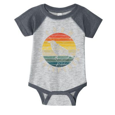 Crow Whisperer Vintage Sunset Cute Raven Infant Baby Jersey Bodysuit