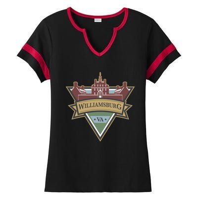 Colonial Williamsburg Va 1632 Cute Gift Ladies Halftime Notch Neck Tee