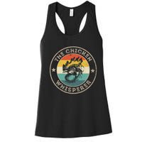 Chicken Whisperer Vintage Retro Chickens Farmer Women's Racerback Tank