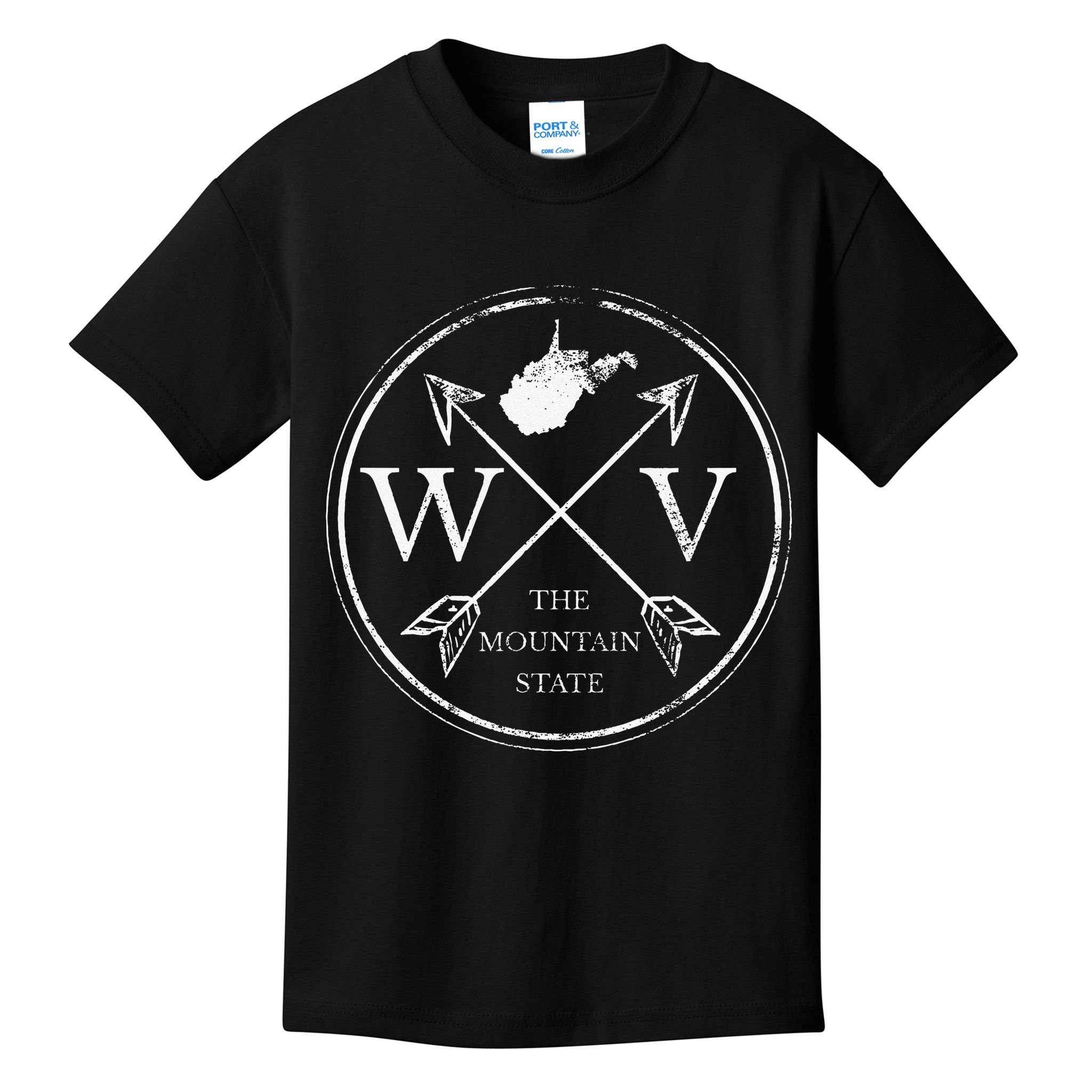 Cute West Virginia WV The Mountain State Kids T-Shirt