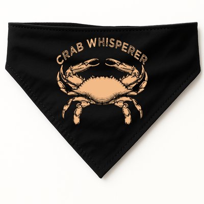 Crab Whisperer Vintage Crabbing Hunting Fishing Crabs USA-Made Doggie Bandana