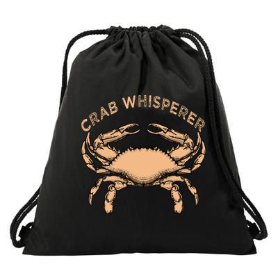 Crab Whisperer Vintage Crabbing Hunting Fishing Crabs Drawstring Bag