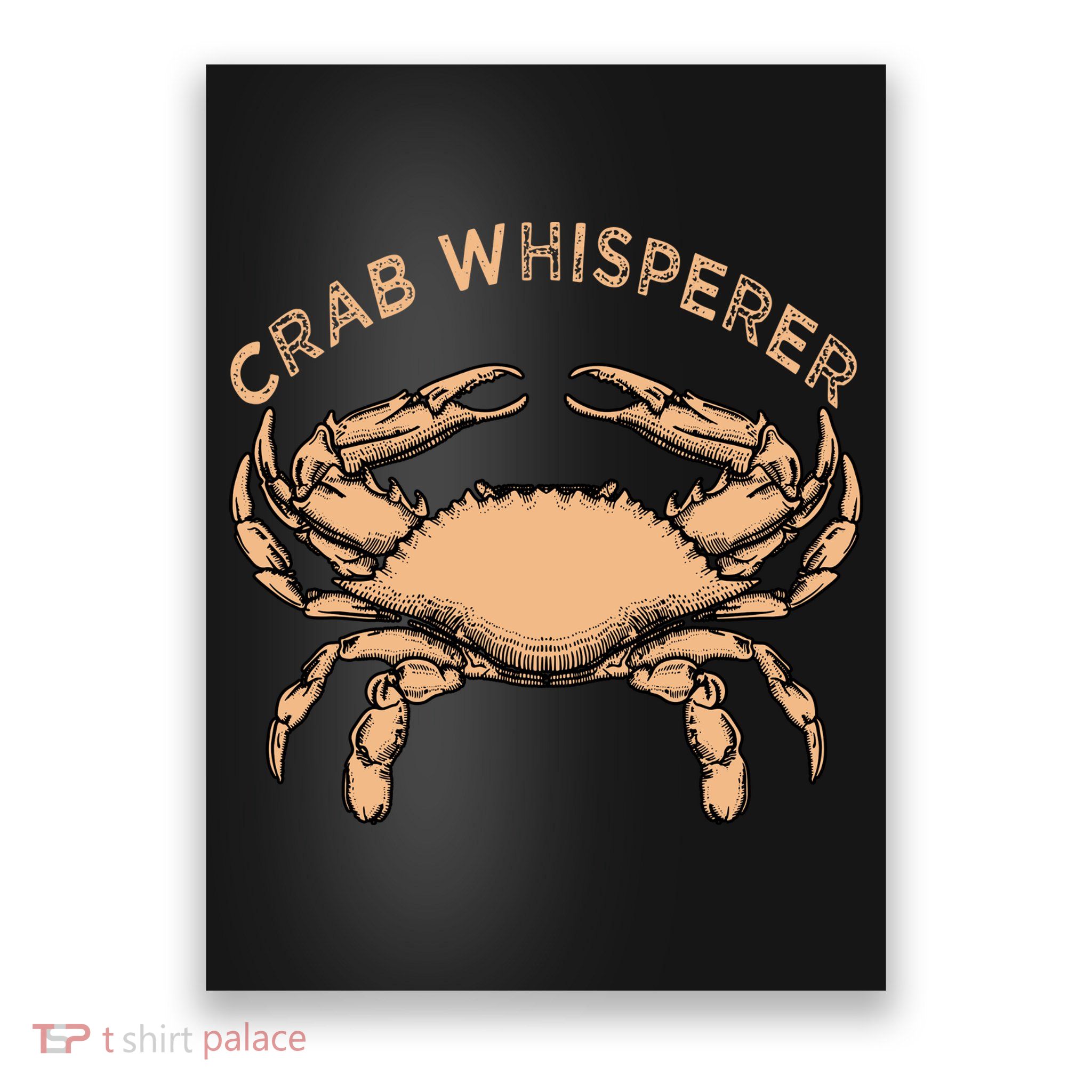 Crab Whisperer Vintage Crabbing Hunting Fishing Crabs Poster