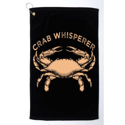 Crab Whisperer Vintage Crabbing Hunting Fishing Crabs Golf Towel