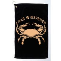 Crab Whisperer Vintage Crabbing Hunting Fishing Crabs Golf Towel