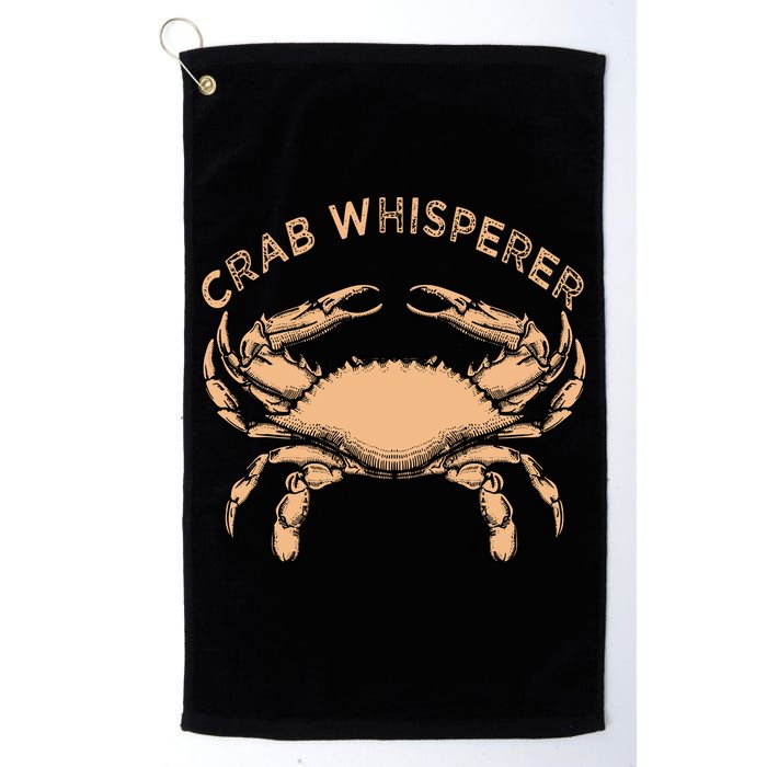 Crab Whisperer Vintage Crabbing Hunting Fishing Crabs Golf Towel