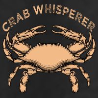 Crab Whisperer Vintage Crabbing Hunting Fishing Crabs Golf Towel