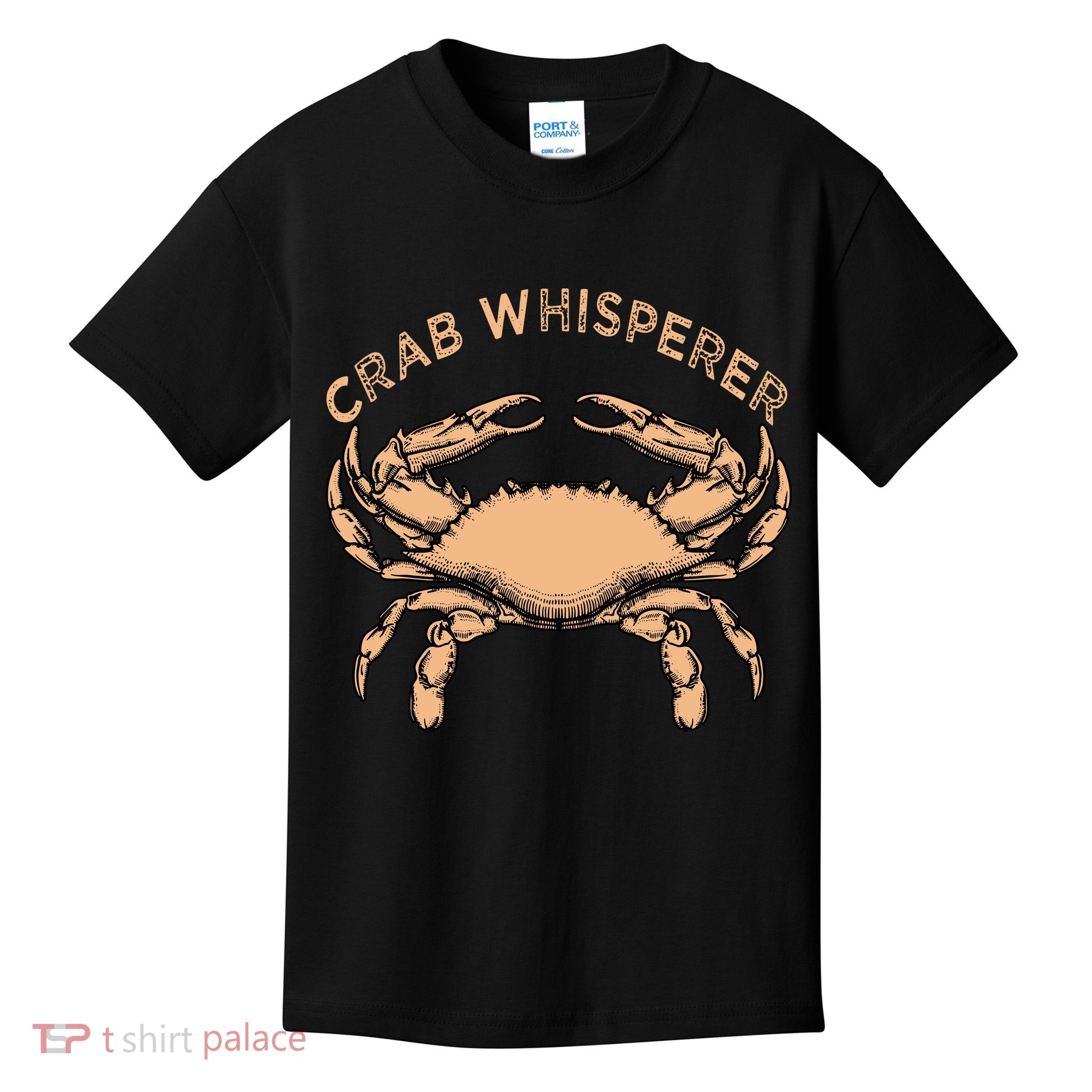 Crab Whisperer Vintage Crabbing Hunting Fishing Crabs Kids T-Shirt