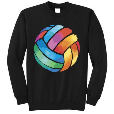 Colorful Watercolor Vollyball Sweatshirt