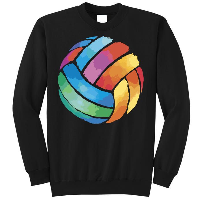 Colorful Watercolor Vollyball Sweatshirt