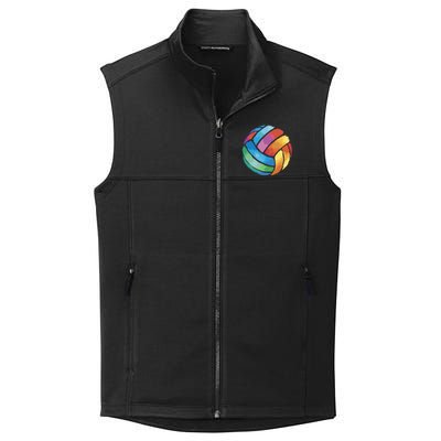 Colorful Watercolor Vollyball Collective Smooth Fleece Vest