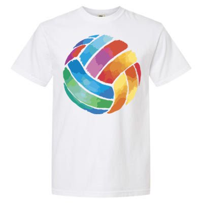 Colorful Watercolor Vollyball Garment-Dyed Heavyweight T-Shirt