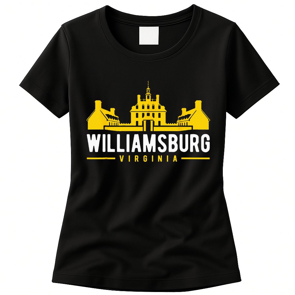 Colonial Williamsburg Virginia Design Womens T-Shirt