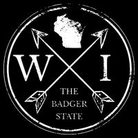 Cute Wisconsin Wi The Badger State Map Wisconsin Stripe Pom Pom Beanie