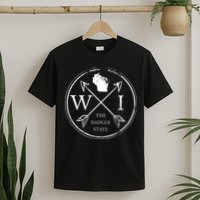 Cute Wisconsin Wi The Badger State Map Wisconsin T-Shirt