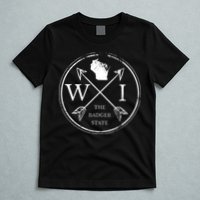 Cute Wisconsin Wi The Badger State Map Wisconsin T-Shirt