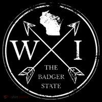 Cute Wisconsin Wi The Badger State Map Wisconsin 7-Panel Snapback Hat