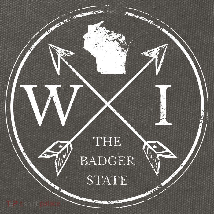 Cute Wisconsin Wi The Badger State Map Wisconsin Cotton Canvas Backpack