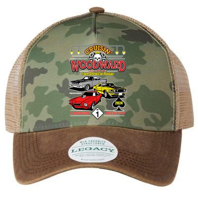 Crusin Woodward Woodward Ave Detroit To Pontiac A Michigan Tradition 2024 Legacy Tie Dye Trucker Hat
