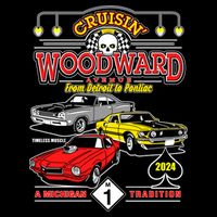 Crusin Woodward Woodward Ave Detroit To Pontiac A Michigan Tradition 2024 City Backpack