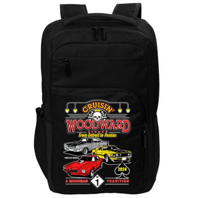 Crusin Woodward Woodward Ave Detroit To Pontiac A Michigan Tradition 2024 Impact Tech Backpack