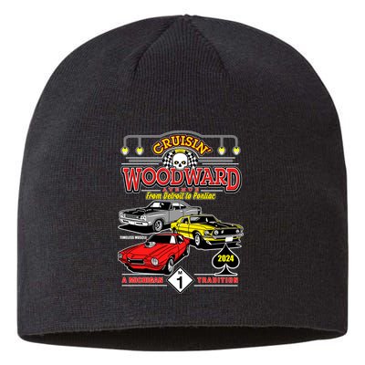 Crusin Woodward Woodward Ave Detroit To Pontiac A Michigan Tradition 2024 Sustainable Beanie