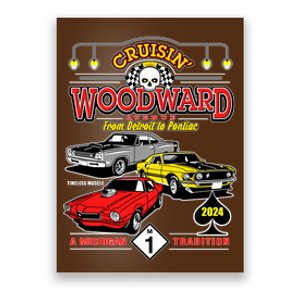 Crusin Woodward Woodward Ave Detroit To Pontiac A Michigan Tradition 2024 Poster