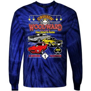 Crusin Woodward Woodward Ave Detroit To Pontiac A Michigan Tradition 2024 Tie-Dye Long Sleeve Shirt