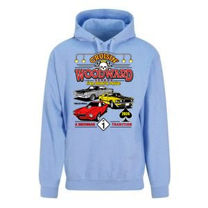 Crusin Woodward Woodward Ave Detroit To Pontiac A Michigan Tradition 2024 Unisex Surf Hoodie