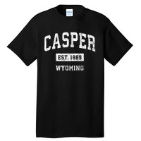 Casper Wyoming Wy Vintage Sports Established Tall T-Shirt