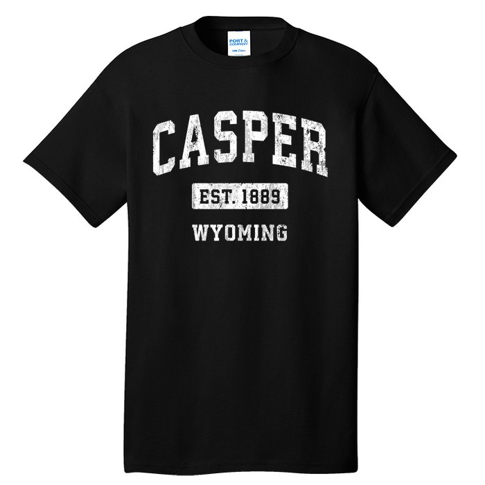 Casper Wyoming Wy Vintage Sports Established Tall T-Shirt