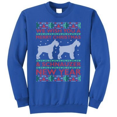 Cool We Wish You A Merry Christmas Schnauzer Ugly Sweater Gift Sweatshirt