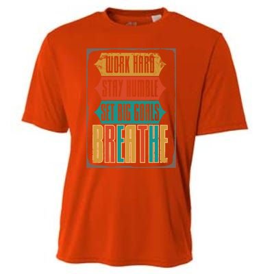 Care Week Work Hard Stay Humble Breath Respiratory Therapist Gift Cooling Performance Crew T-Shirt