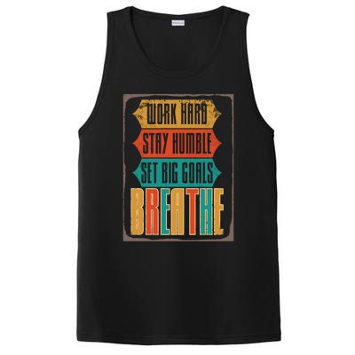 Care Week Work Hard Stay Humble Breath Respiratory Therapist Gift PosiCharge Competitor Tank